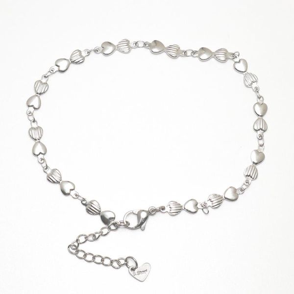 

anklets 304 stainless steel women anklet silver color chain knot for true beauty foot-chain jewelry gifts 1 piece, Red;blue