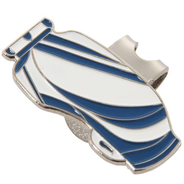 

cap clip with ballmarker (blue) outdoor hats, Black;white