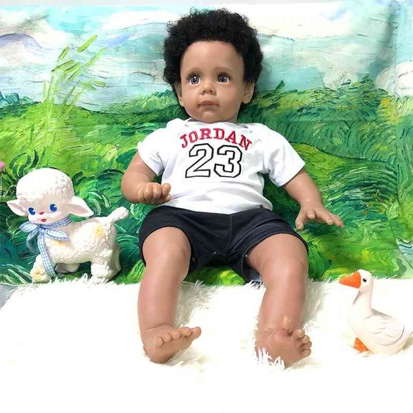 

rebirth simulated maggi black baby silicone doll reborn doll