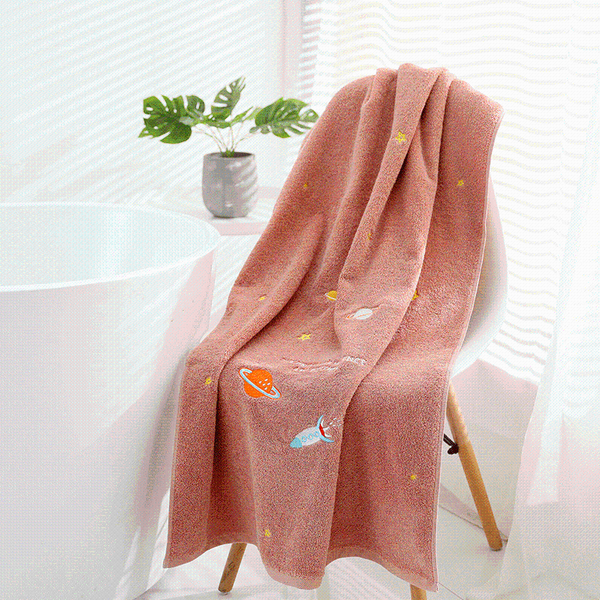 

towel bath household pure cotton absorbent swimming large soft non-linting thick embroidered