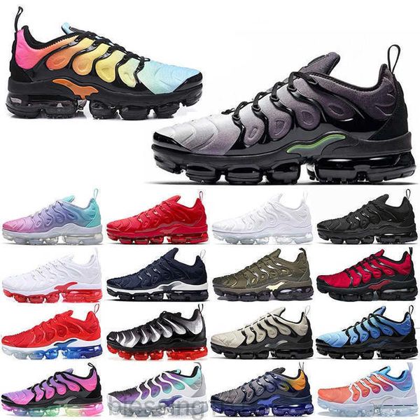 

mens shoe sneakers tn plus breathable air cusion desingers casual shoes new arrival color us5.5-11 eur36-45 kk88, Black