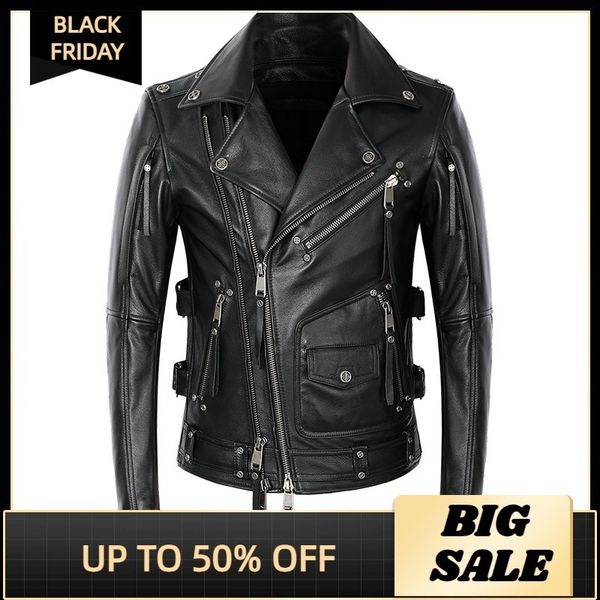 

men's motorcycle natural tight leather et, 5xl large, black, usa, winter, 2021