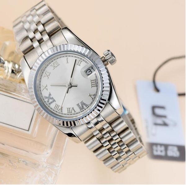 

36mm 31mm fashion women's watch automatic mechanical gold jubilee stainless steel women watches 2813 movement woman diamond bezel lady, Slivery;brown