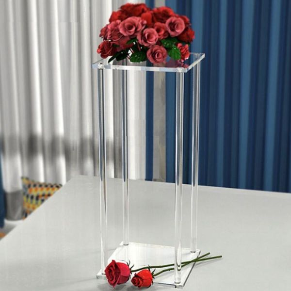 

party decoration 15pcs)rectangle acrylic wedding table centerpiece flower stand ab0192