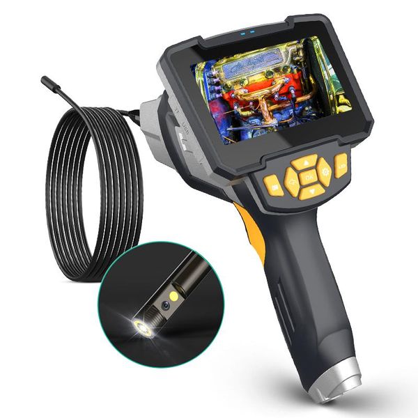 

cameras dual lens handheld with 4.3 inches screen borescope rigid endoscopic engine drain pipe inspection