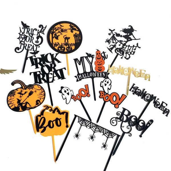 

other festive & party supplies halloween acrylic cake er insert witch pumpkin birthday decoration dessert table bat favors