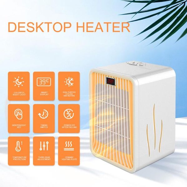 

smart home control colorful night light heater with digital display small ptc ceramic heating