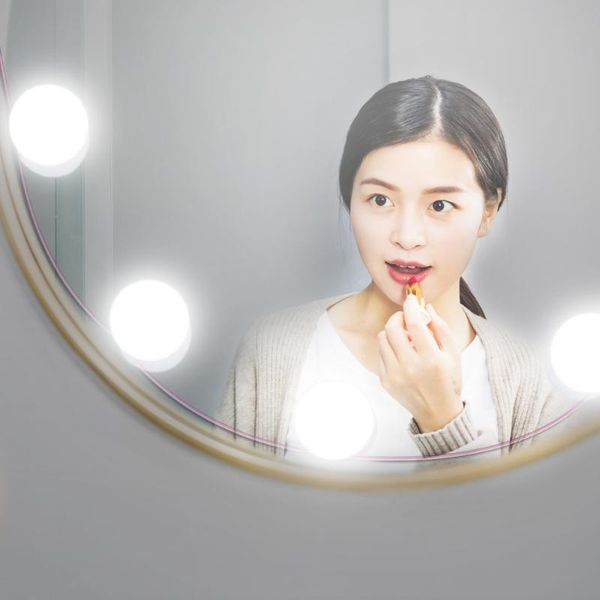 

wall lamp 10 pcs makeup mirror led lights 10w vanity light bulbs dressing table dimmable touch control hollywood linkable