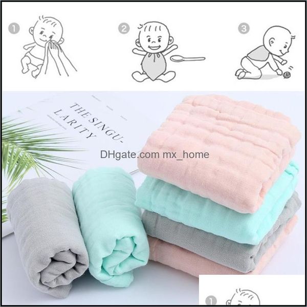 

bibs & burp cloths baby feeding baby, kids maternity pcs/set infant absorbent muslin soft gauze saliva towel xx9f drop delivery 2021 egzlw