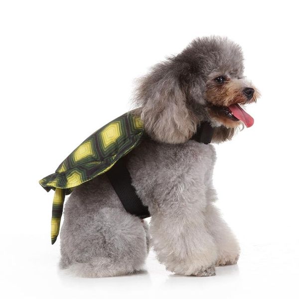 

dog apparel halloween cosplay costume, pet tortoise clothes for puppy, funny party dress up accessories