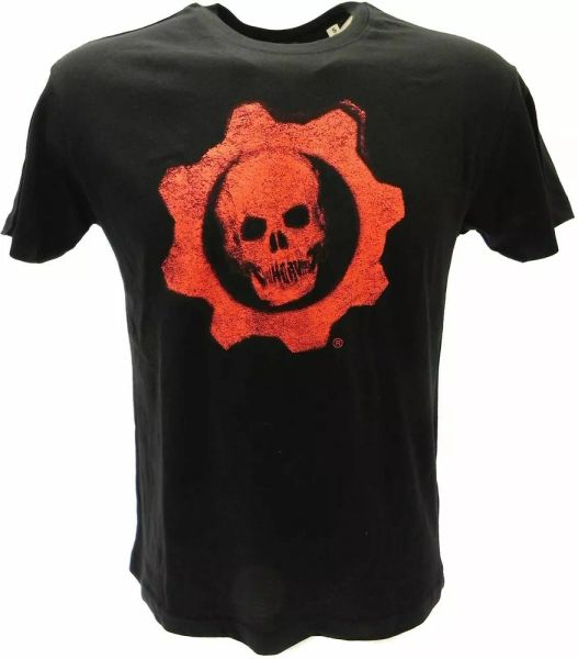

t shirt gears of war 4 grid logo black t-shirt original 100% cotton, White;black