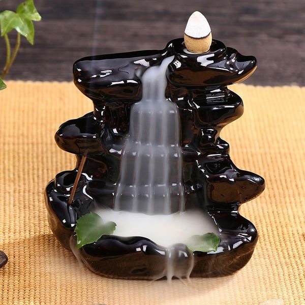 

sachet bags incensory buddha statue incense cones ceramic censer holder burner zen backflow smoke ganesha home decor z282