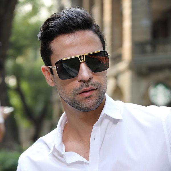 

sunglasses retro modern classic men's square fashion trend aviation uv400, White;black