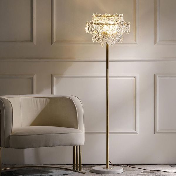 

postmodern minimalist copper crystal living room dining study bedroom floor lamp lamps