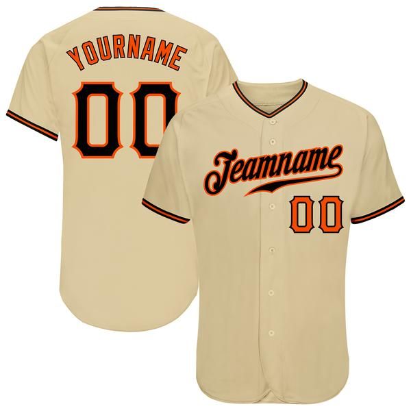 

custom gold black-orange authentic baseball jersey, Blue;black