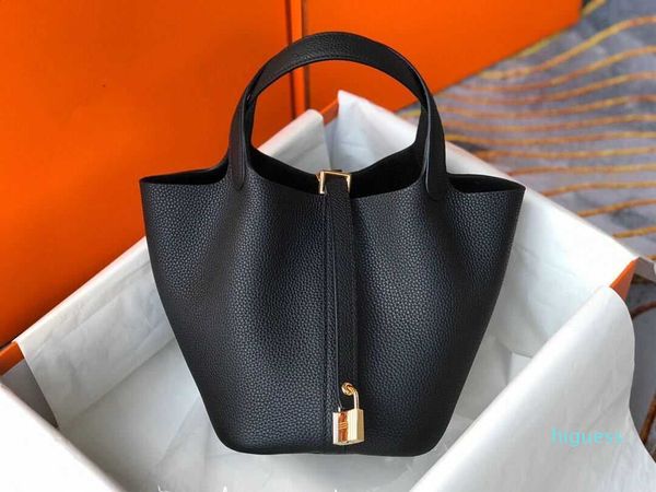 

designer- fashion women handbags bucket cabbage basket luxury honey wax line handbag real leather bag purse