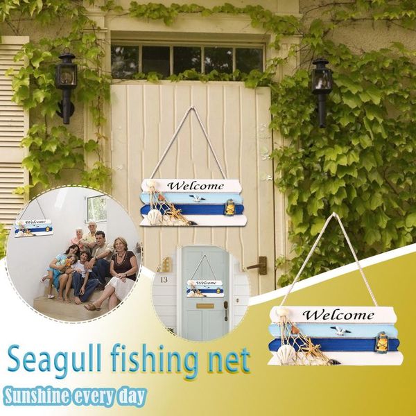 

decorative objects & figurines door sign hanger farmhouses front porch decor rustic home wooden hanging pendant art decoration ornament