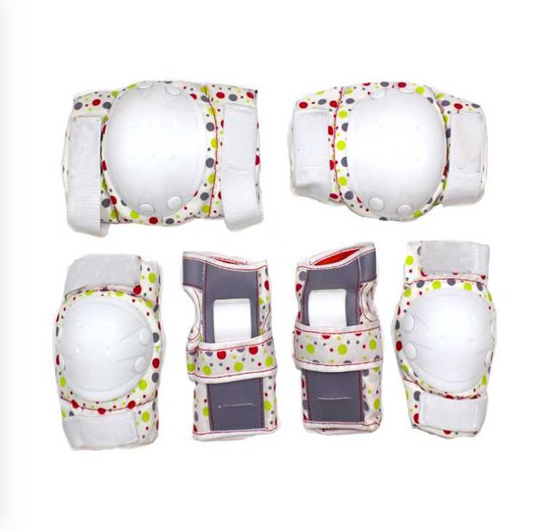 

roller skating protective gear children's bicycle bike sports knee pads wrist elbow 6 sets &, Black;gray