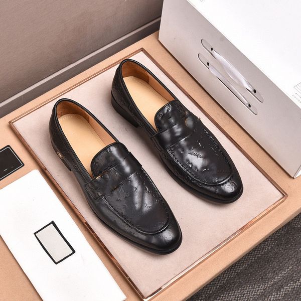 

men's shoes luxury brands mens dress shoes oxford shoes for men brogues zapatos de hombre de vestir formal sapato social masculino 38-4, Black