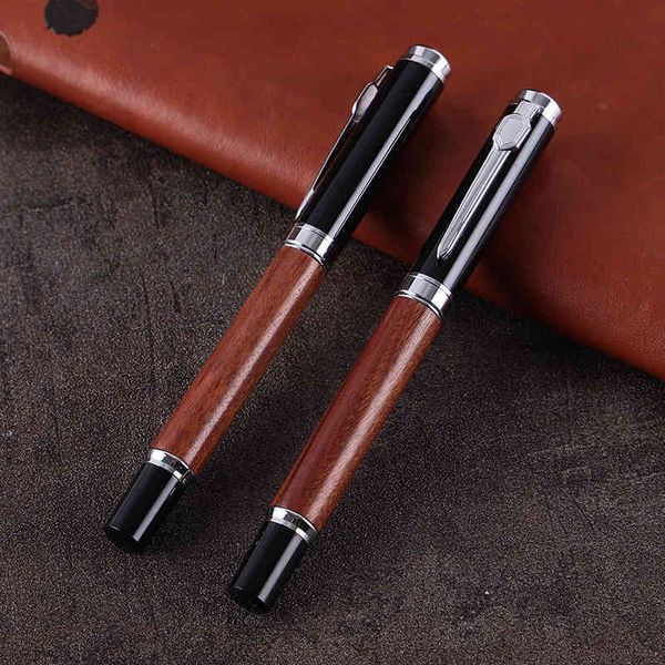 

rosewood signature and mahogany gift pen can be carved