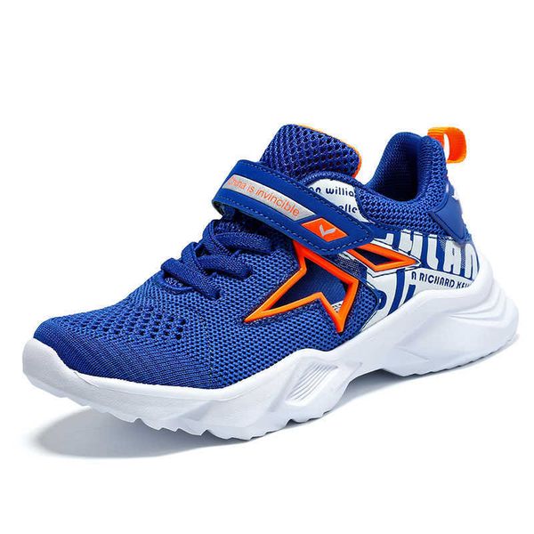 

boys' shoes sports mesh surface breathable summer middle and large children's single hollow frame, Black