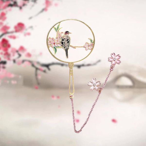 

bookmark metal chinese style color brass tassel retro book mark for teachers gift student supplies office school stationery