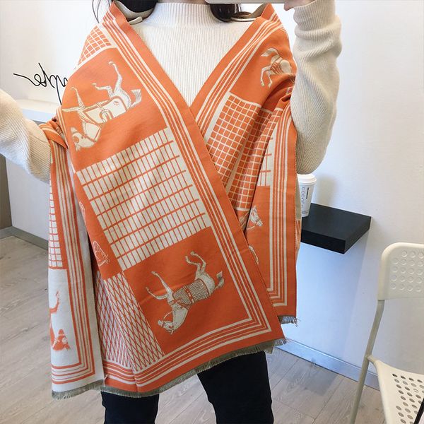 

new cashmere like scarf in autumn and winter of 2021, Blue;gray