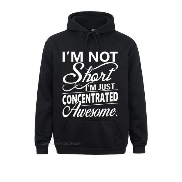 

men's hoodies & sweatshirts i'm not short just concentrated awesome funny bi wholesale customized men party clothes labor day, Black
