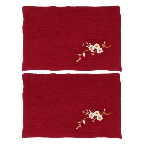 

table napkin 2pcs vintage embroidered tea napkins cloth bowl teapot