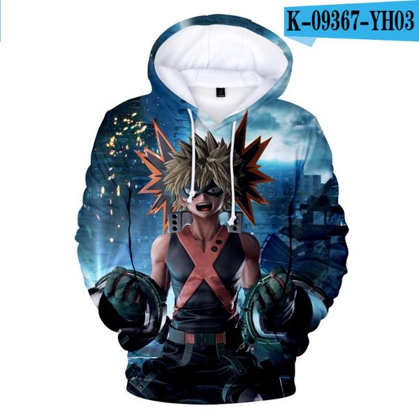 

men's hoodies & sweatshirts kid's harajuku anime jump force 3d printed streetwear long sleeve hooded sweatshirt cosplay jackets, Black