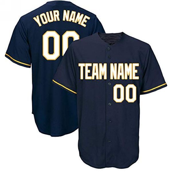 

custom blue baseball jersey 001, Blue;black