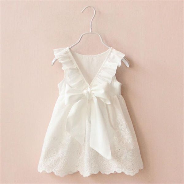 

girls summer princess bow flower girl dresses sleeveless children kids, Red;yellow