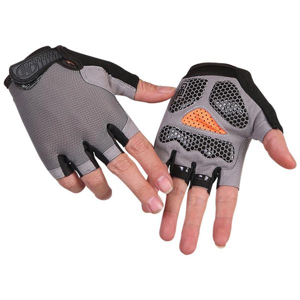 

cycling gloves 2021 anti-slip anti-sweat men women half finger breathable anti- sports bike bicycle glove, Black