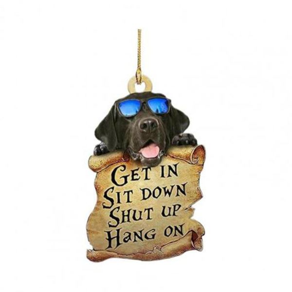 

interior decorations car pendant decoration dog double-sided birthday gift holiday