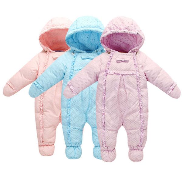 Зимняя детская куртка, комбинезон для мальчика Baby Parka Part Worldwear Девушка вниз лыжник Snowsuit Детский комбинезон H0909