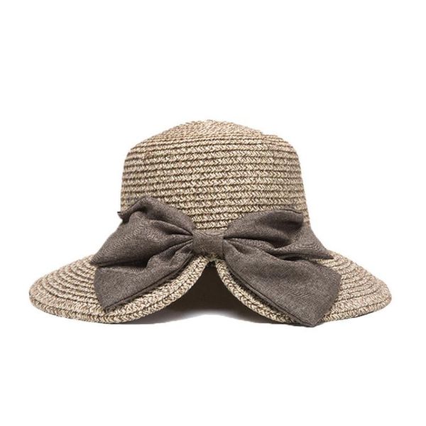 

wide brim hats lady foldable floppy paper hat wholesale straw for women, Blue;gray