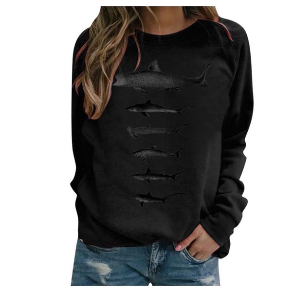 

women's hoodies & sweatshirts womail hoodie women long sleeve casual print loose pullovers harajuku sweatshirt female sudaderas, Black