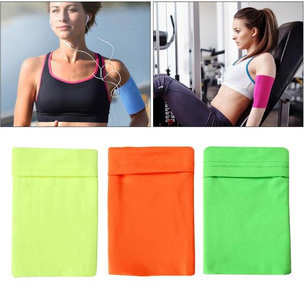 

outdoor bags simple style running sport arm bag stroge cell phone practical durable armband elastic gym wrist five colors