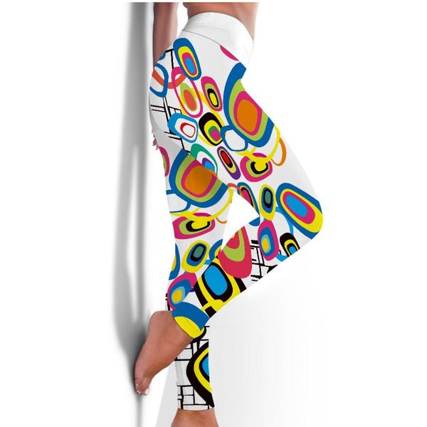 

women's leggings 3d floral fitness legging high waist push up pants, Black