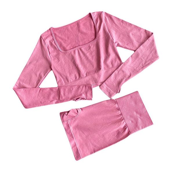 

yoga outfit 2pcs set sports suit women sportswear fitness tracksuit athletic wear gym seamless workout clothes
