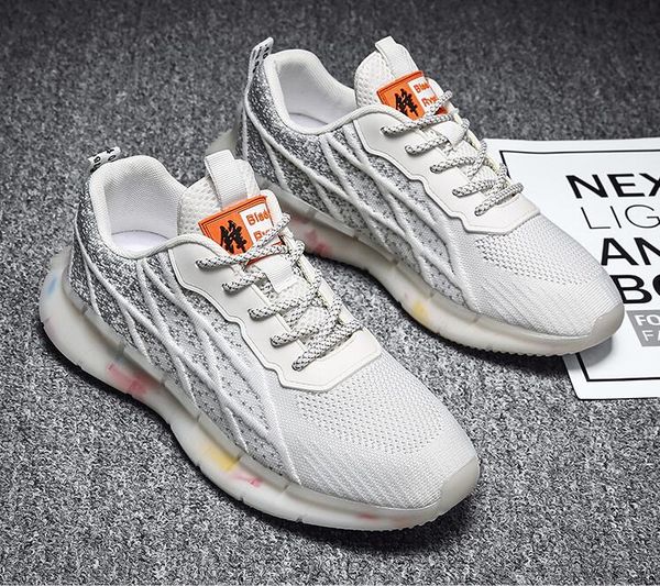 

men's shoes 2022 spring casual sports deodorant men flying woven mesh breathable shoe a01 trend