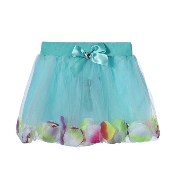 

skirts children skirt for girls lace bow summers short fluffy baby gonna tulle bambina great k, Blue