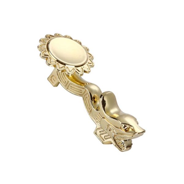 

chopsticks zinc alloy rest dragon head color stand rack spoon fork holder (golden)