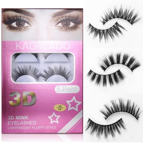 

mink hair false eyelashes natural/thick long eye lashes wispy makeup beauty extension tools1