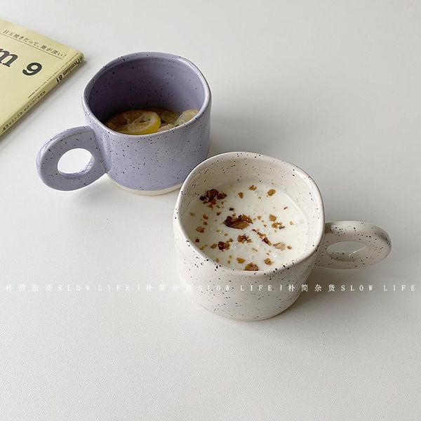 

mugs korean-style hand-pinched twist coffee cup ins dessert breakfast milk ceramic mug 8381