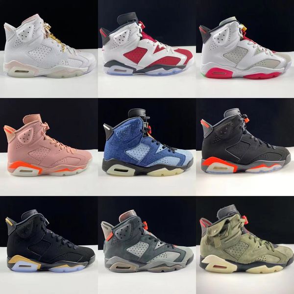 

6s basketball shoe men athletic shoes ts 6j british khaki dh0690-200 black red high gang 384664-060 army green face cn1084-200 sneakers with