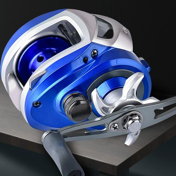 

10.0:1 high speed baitcast fishing reel rock wedkarstwo wheels metal vessel for black fish 8kg max drag carrete de pesca baitcasting reels