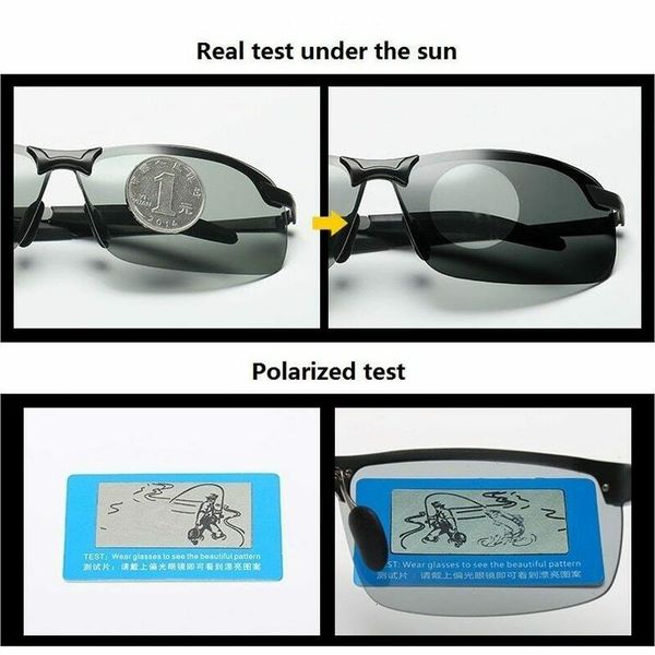 

glasses brainart men pochromic sunglasses with polarized lens for driving outdoor gk99