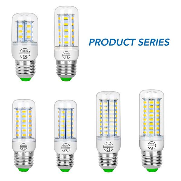 

bulbs e27 e14 7w 9w 12w 15w 20w 25w 5730 smd led corn bulb lamp light warm white