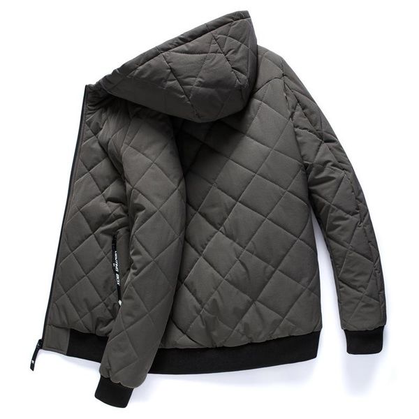 

men's down & parkas 2021 mens quality warm outwear cotton clothing hombre male fashion loose coats casual jackets parka homme, Black